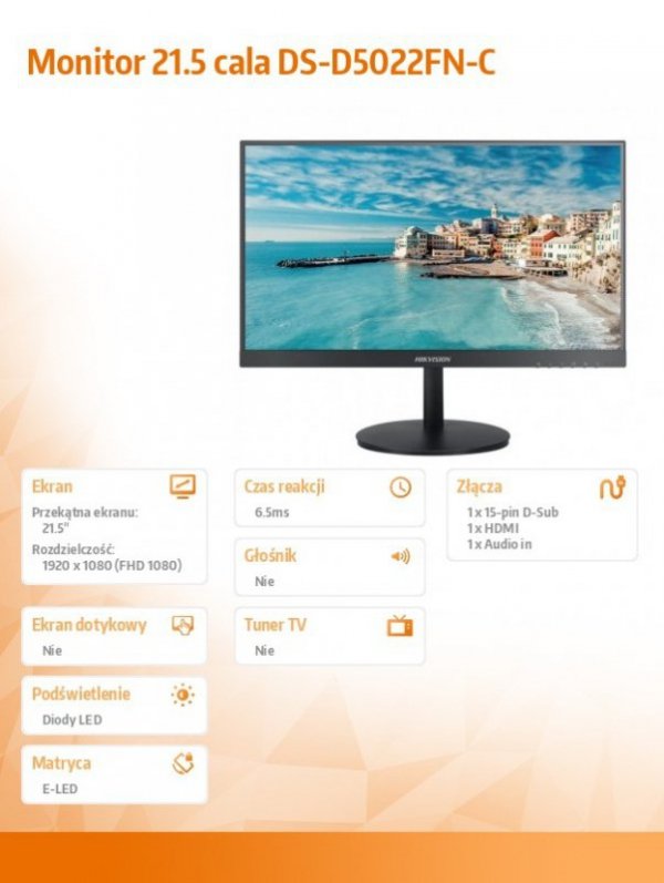 Monitor 21.5 cala DS-D5022FN-C