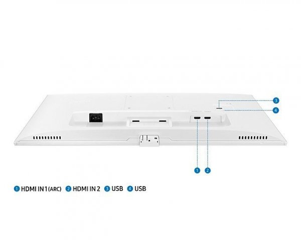Monitor 27 cali LS27BM501EUXEN VA 1920x1080 FHD 16:9 2xHDMI 4 ms (GTG) głośniki płaski biały SMART 2 lata d2d