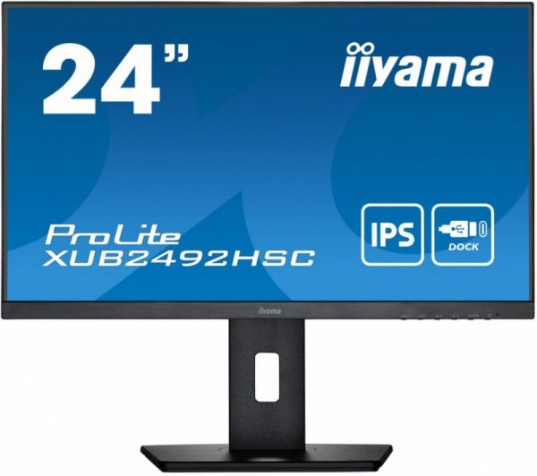 Monitor 24 cale XUB2492HSC-B5 IPS,USB-C,HDMI,DP,USB3.0,HAS(150mm)