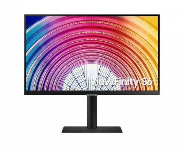 Monitor 24 cale ViewFinity S6 IPS 2560x1440 WQHD 16:9 1xHDMI 1xDP 3xUSB 3.0, 1xUSB 2.0 5ms HAS+PIVOT płaski 3 lata on-site (LS24