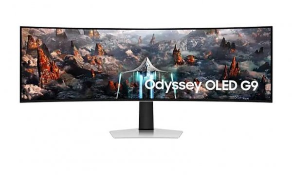 Monitor 49 cali LS49CG934SUXEN OLED 5120x1440 DQHD 32:9 1xHDMI 1xmicroHDMI 1xDP 3xUSB 3.0 0,03ms(GTG) głośniki zakrzywiony HAS 2