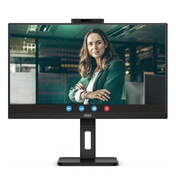 Monitor 24P3CW 23.8 cali IPS HDMI DP USB-C Pivot Kamera