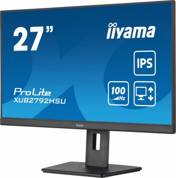 Monitor ProLite XUB2792HSU-B6 27 cali IPS,HDMI,DP,100Hz,SLIM,4xUSB3.2,PIVOT,  HAS(150mm),2x2W