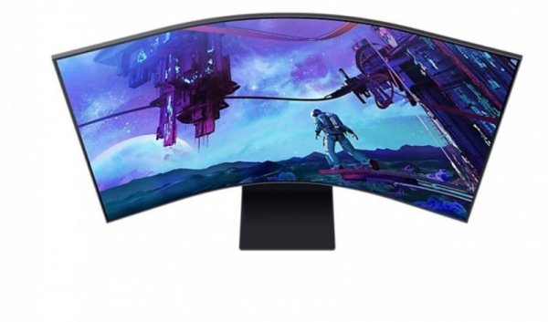 Monitor 55 cali LS55CG970NUXEN VA 3840x2160 UHD 16:9 4xHDMI/LAN(RJ45)/2xUSB2.0 1ms(GTG) WiFi/BT głośniki zakrzywiony HAS+PIV 165