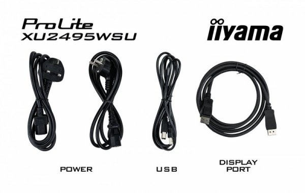 Monitor 24 cale XU2495WSU-B7 IPS,16:10,300cd,4ms,HDMI,DP,3xUSB(3.2),  1xUSB-c,2x2W,FlickerFree