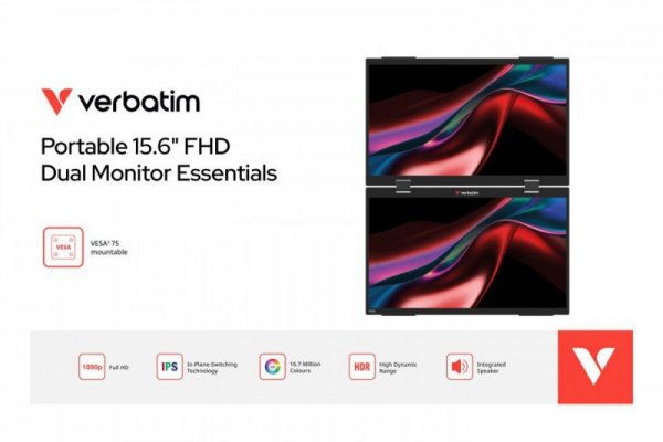 Monitor dotykowy DUAL Essentialis 2x 15,6  Full HD 60Hz