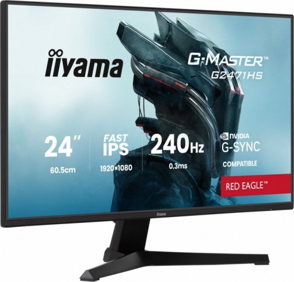 Monitor 23,8 cala G2471HS-B1 Fast IPS,FHD,240Hz,2xHDMI,DP, 350cd,     Adaptive G-SYNC - 1920 x 1080 @48-240Hz  DisplayPort Only