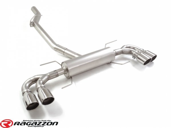 Tłumik końcowy Alfa Romeo Giulia 2.0 Quadrifoglio style RAGAZZON STEEL 4x102mm sportowy wydech