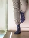 RELAXSAN - Podkolanówki uciskowe niebieskie w kolorowe kropki Fancy Socks (15 - 21 mmHg)