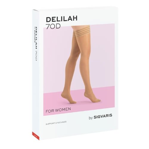 Sigvaris Pończochy profilaktyczne samonośne 140 Den Delilah (do 19 mm Hg)