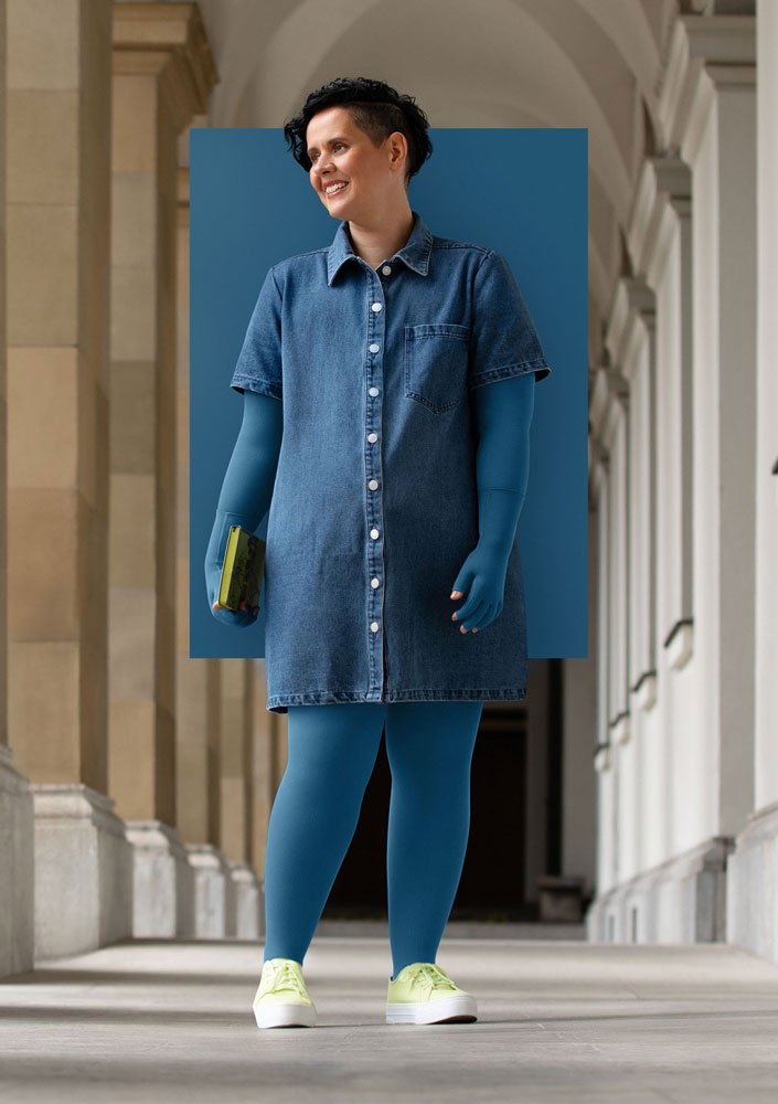 JUZO INSPIRATION Podkolanówki uciskowe II stopnia kompresji  (23-32mmHg) KOLORY SEZONOWE