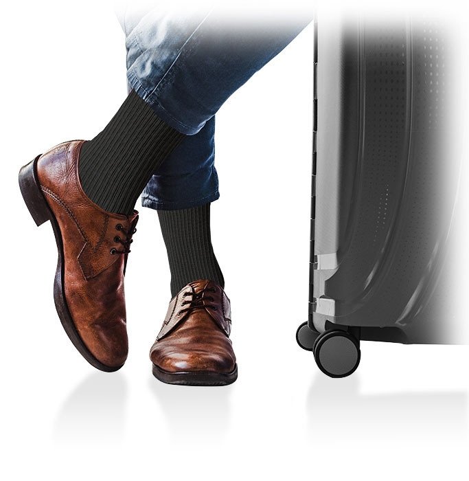 ARIES Podkolanówki uciskowe Avicenum 360 Travel dla mężczyzn (podróżne) 23-32mmHg