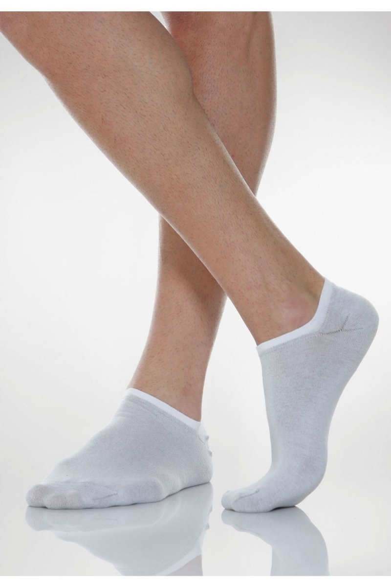 RelaxSan skarpety krótkie stopki bawełniane ze srebrnym włóknem X-static