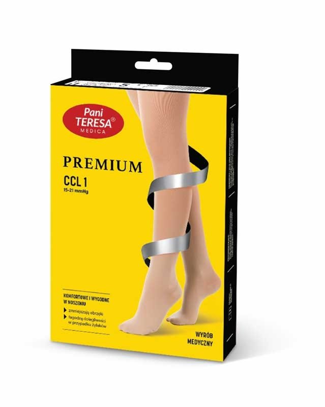 PANI TERESA PREMIUM Rajstopy medyczne ciążowe CCL I