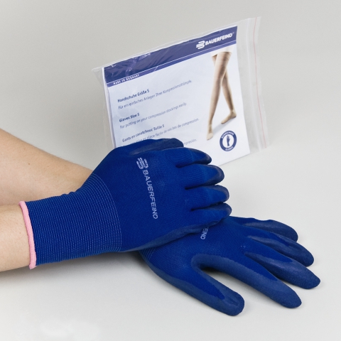 BAUERFEIND VenoTrain – rękawiczki do nakładania wyrobów uciskowych