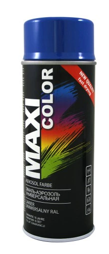 Niebieski ciemny lakier farba spray maxi RAL 5010 emalia uniwersalna 400 ml 