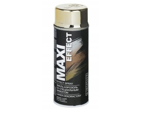 Farba z efektem chromu złoty lakier spray 400ml MAXI COLOR 