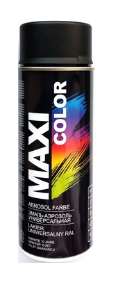 Czarny mat sygnałowy lakier farba spray maxi RAL 9005 emalia uniwersalna 400 ml 