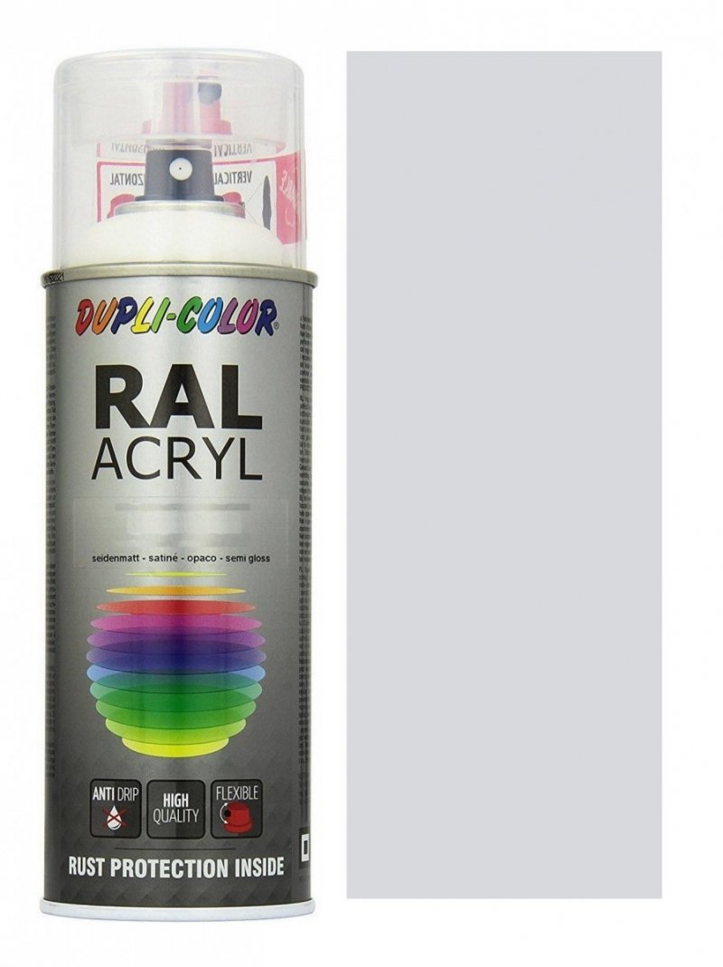Motip lakier szary jasny farba półmat 400 ml akrylowy acryl szybkoschnący RAL 7035