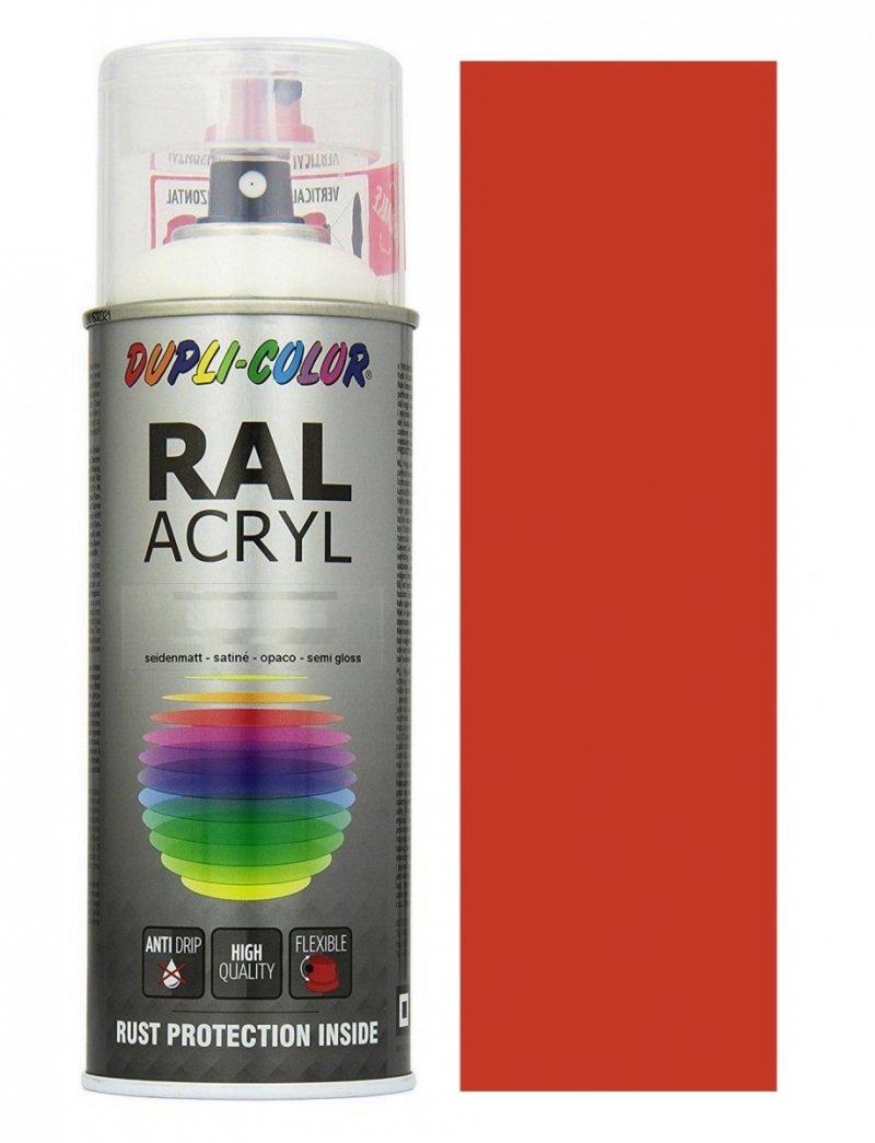 MOTIP lakier pomarańczowy farba połysk 400 ml akrylowy acryl szybkoschnący RAL 2002