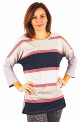 Bluzka w paski, rękaw 3/4, Kreator Studio Mody, r. 44