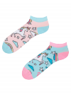 Duhový Jednorožec - Krátké Ponožky Good Mood
