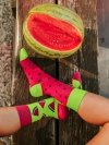 Červený Meloun - Ponožky Good Mood