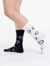 Black & White Hearts - Socks Good Mood