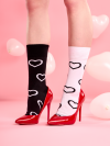 Black & White Hearts - Socks Good Mood