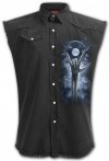 Grim Rocker - Sleeveless Denim Spiral
