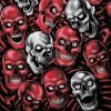 Skull Pile Red - Liquid Blue