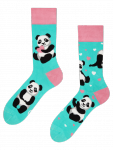 Panda a srdíčka - Bambusové Ponožky Good Mood