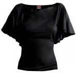 Gothic Elegance Black - Ladies Bat Top Spiral