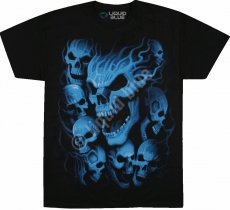 Vampire Skulls - Liquid Blue