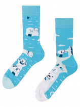 Fishing Polar Bear - Socks Good Mood