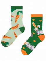 Rabbit and Carrot - Junior Socks - Good Mood
