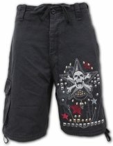 Goth Metal - Krótkie Spodnie Denim Spiral