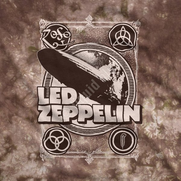 Led Zeppelin Poster - Liquid Blue
