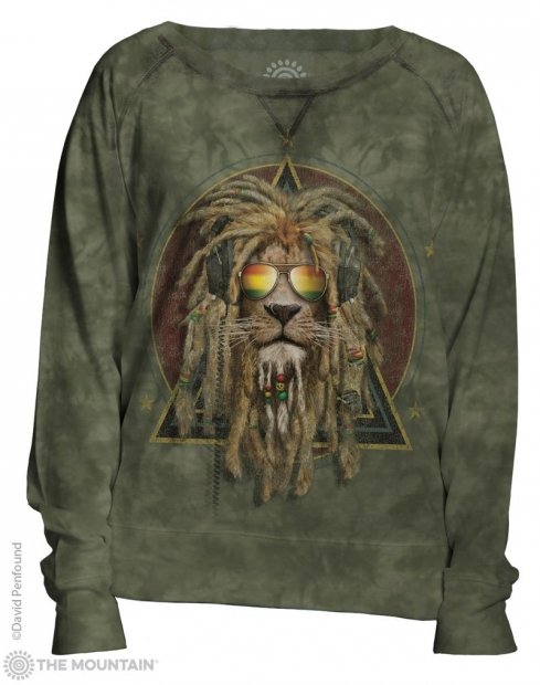 DJ Lion Retro - The Mountain Ladies Sweatshirt
