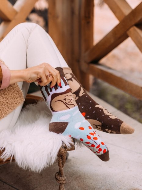 Bear in Winter - Winter Socks - Dedoles