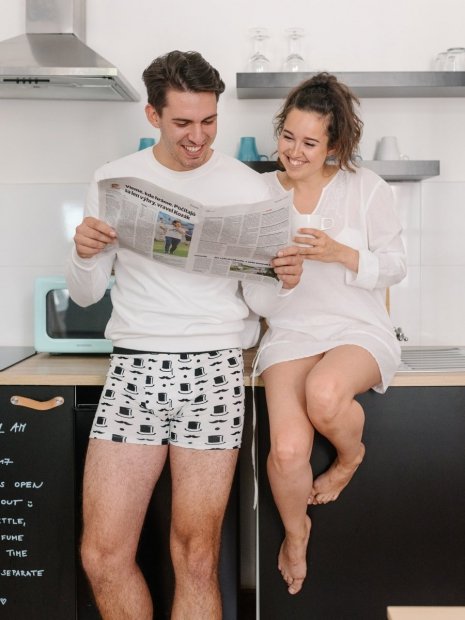 Gentlemen - Mens Fitted Trunks - Good Mood