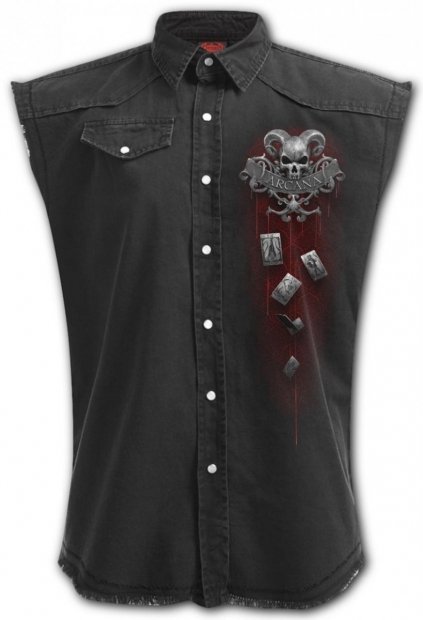 Death Tarot - Sleeveless Denim Spiral