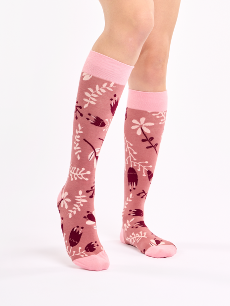 Gentle Flowers - Knee High Socks