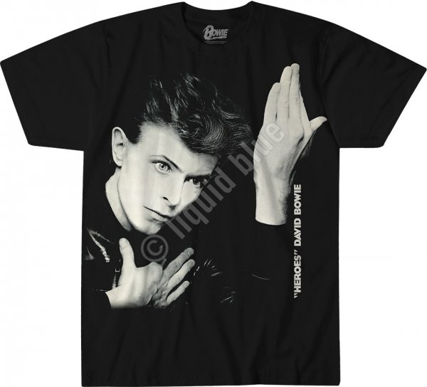 David Bowie - Heroes Black - Liquid Blue