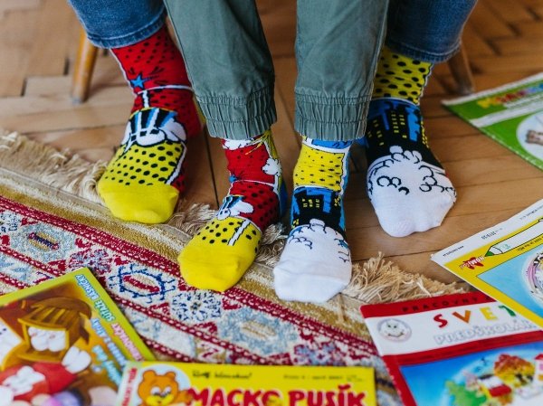 Colorful Comics - Junior Socks - Good Mood