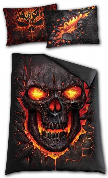 Skull Blast - Single Duvet Cover (200x135) Spiral