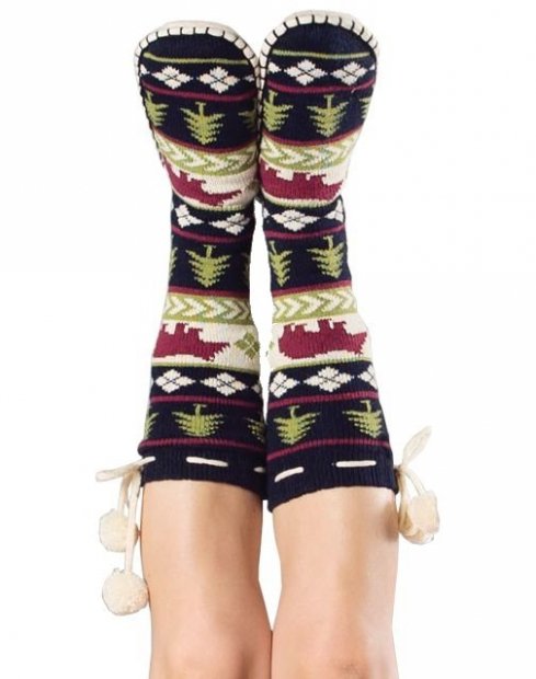 Bear Fair Isle - Mukluk Slippers LazyOne