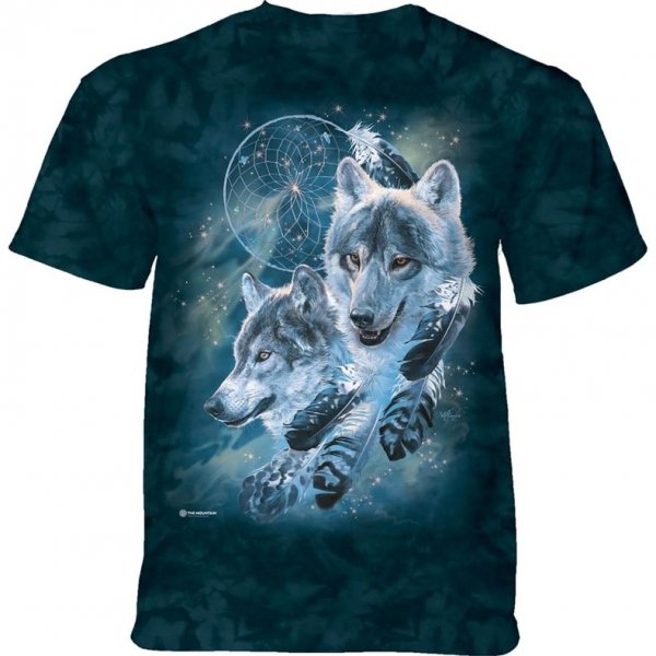 Dreamcatcher Wolf Collage - The Mountain