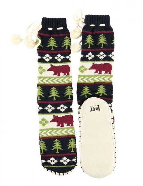 Bear Fair Isle - Mukluk Slippers LazyOne