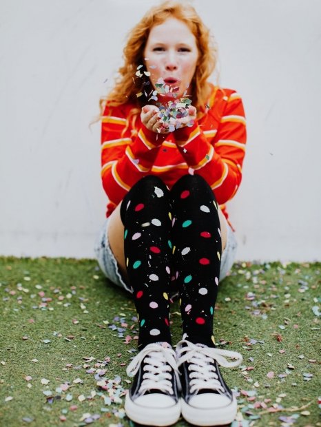 Dots All Over - Knee Socks Good Mood